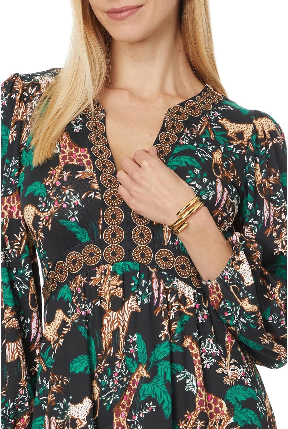 imageLilly Pulitzer Womens Wexlee 34 Sleeve DressMulti Dancing in the Moonlight Engineered Knit Dress