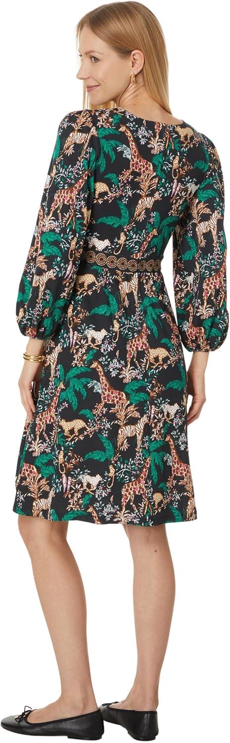 imageLilly Pulitzer Womens Wexlee 34 Sleeve DressMulti Dancing in the Moonlight Engineered Knit Dress
