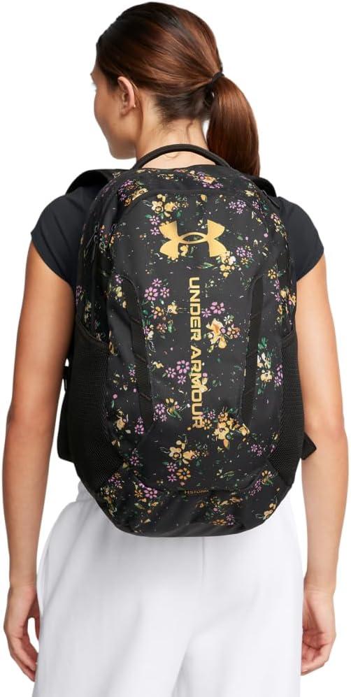 imageUnder Armour UnisexAdult Hustle 60 Backpack 410 Midnight NavyMidnight NavyMetallic Silver One Size Fits Most004 Black Black Metallic Gold