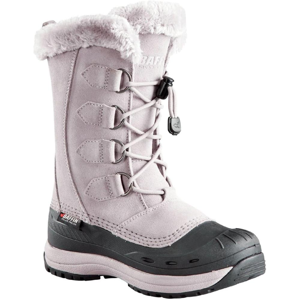imageBaffin Chloe Womens Boots Mid Height for snowcovered terrainsCoastal Grey