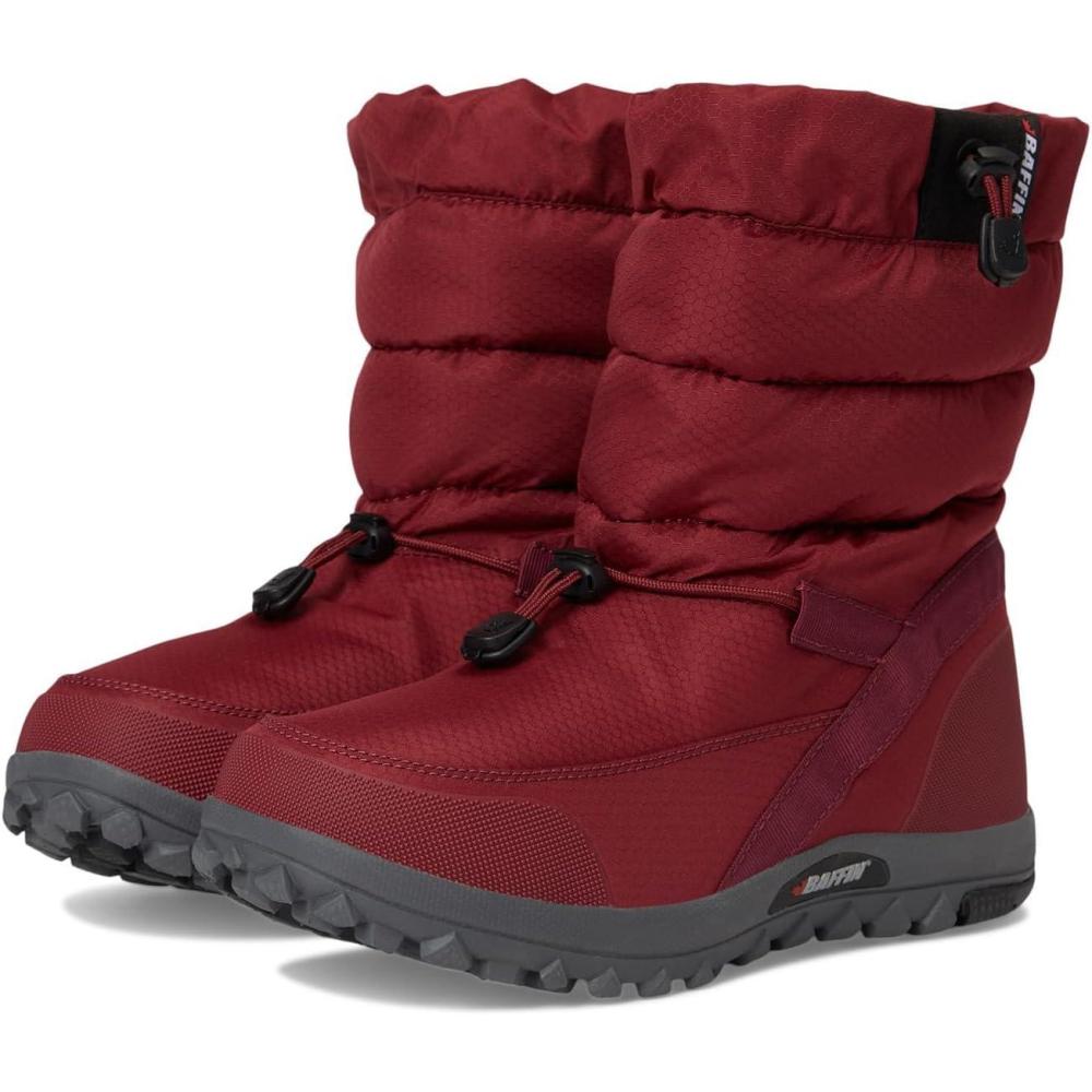 imageBaffin Womens CLOUD LOW Waterproof Breathable Lightweight Winter SlipResistant MidHigh Boots for Hiking ampamp Casual WearCrimson Red