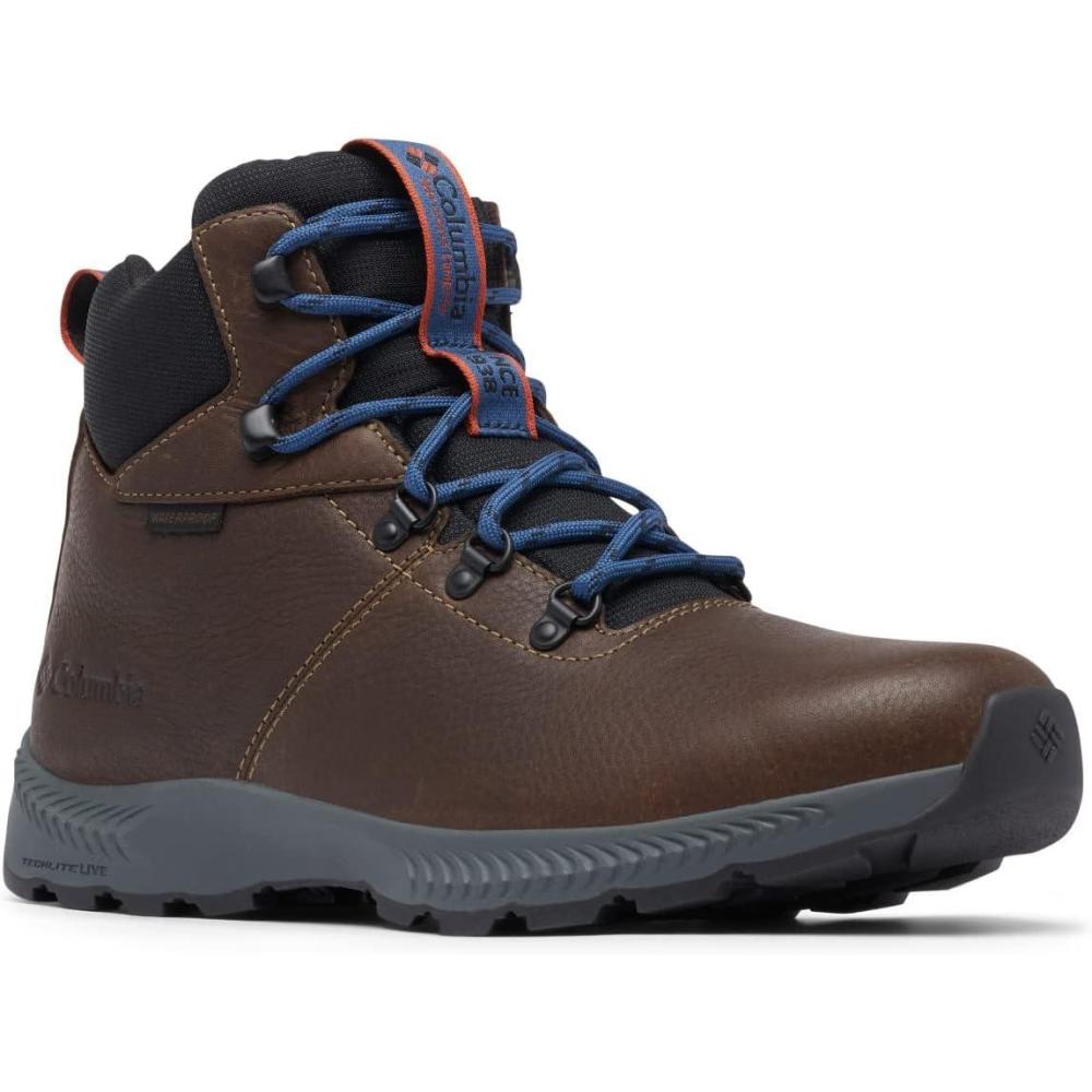 imageColumbia Mens Landroamer Explorer Waterproof Nubuck Hiking BootEspresso IiWarp Red