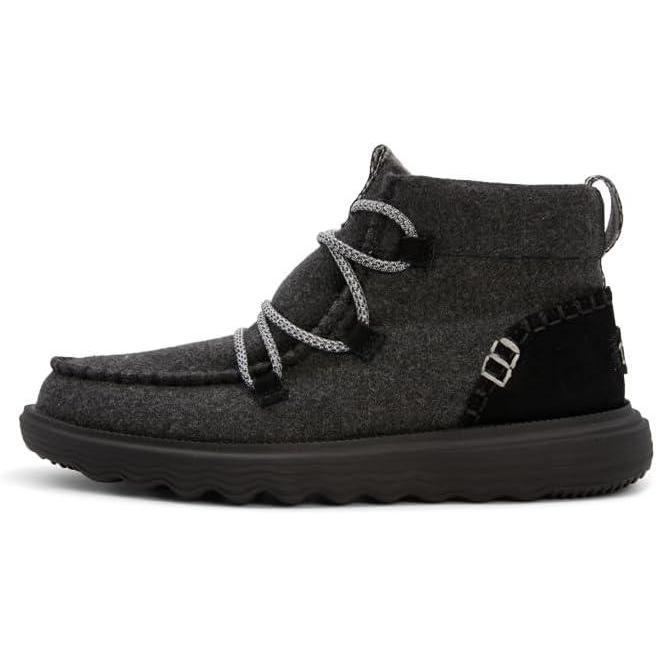 imageHEYDUDE Reyes Boots WoolBlackBlackg478g486