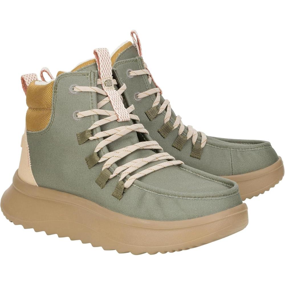 imageHey Dude womens Wendy Peak Apres Coated TwillOlive