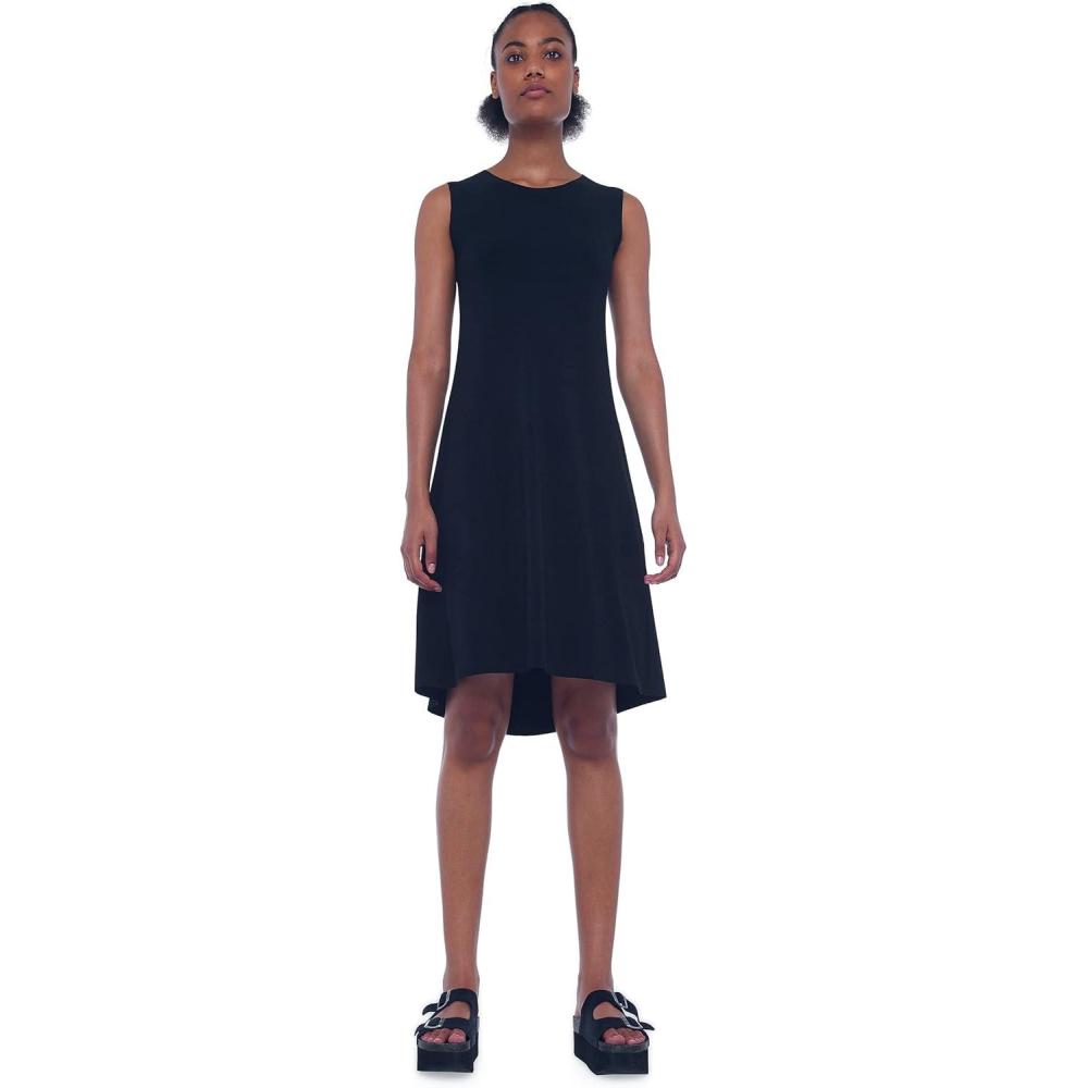 imageNorma Kamali Womens Sleeveless Swing DressBlack