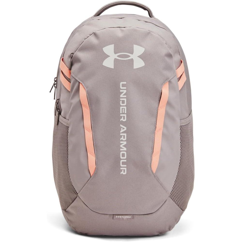 imageUnder Armour UnisexAdult Hustle 60 Backpack 410 Midnight NavyMidnight NavyMetallic Silver One Size Fits Most015 Tetra Gray Tetra Gray Gray Matter