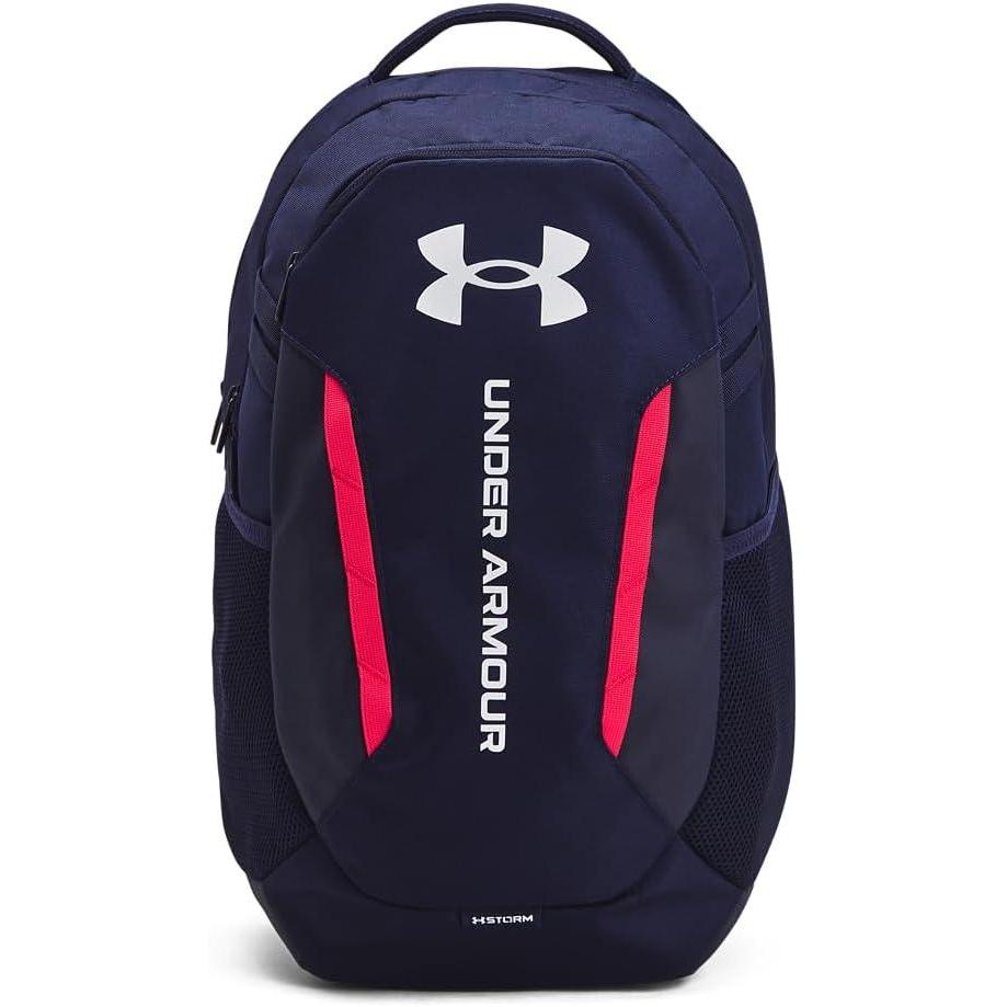 imageUnder Armour UnisexAdult Hustle 60 Backpack 410 Midnight NavyMidnight NavyMetallic Silver One Size Fits Most412 Midnight Navy  Midnight Navy  White