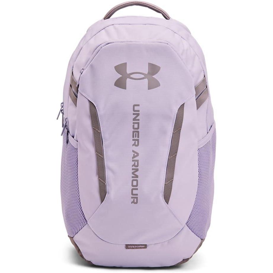 imageUnder Armour UnisexAdult Hustle 60 Backpack 410 Midnight NavyMidnight NavyMetallic Silver One Size Fits Most535 Salt Purple  Salt Purple  Tetra Gray