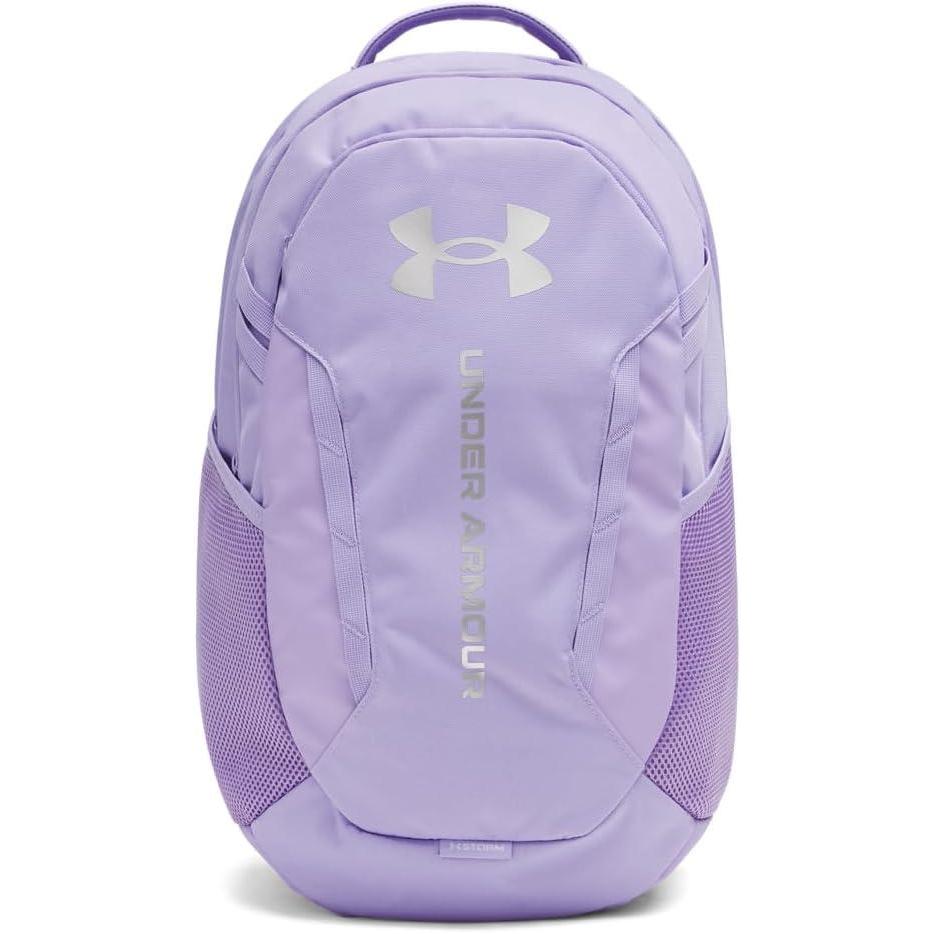 imageUnder Armour UnisexAdult Hustle 60 Backpack 410 Midnight NavyMidnight NavyMetallic Silver One Size Fits Most538 Transparent Transparent Metallic Silver