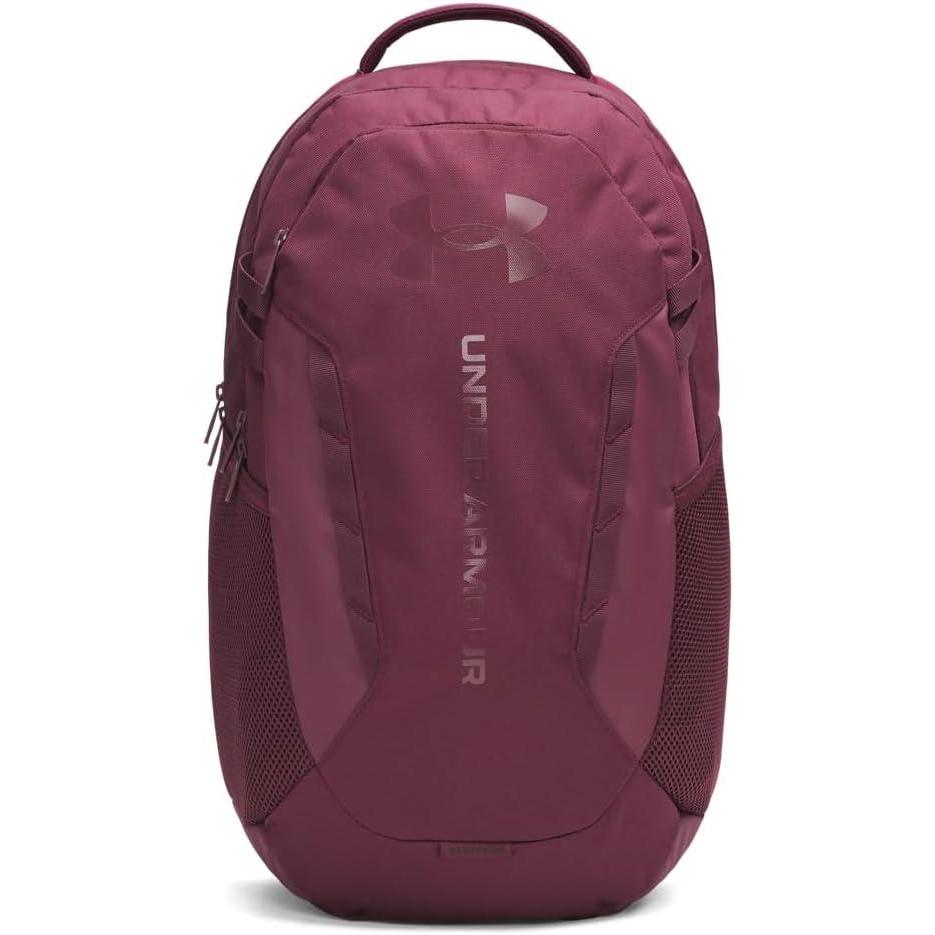 imageUnder Armour UnisexAdult Hustle 60 Backpack 410 Midnight NavyMidnight NavyMetallic Silver One Size Fits MostDark MaroonDark Maroon
