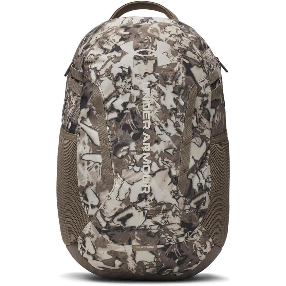 imageUnder Armour UnisexAdult Hustle 60 Backpack 410 Midnight NavyMidnight NavyMetallic Silver One Size Fits MostTaupe DuskTaupe DuskSummit White