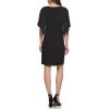DKNY Chiffon Cape Overlay Dress(Black)