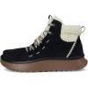 Hey Dude womens Wendy Peak Apres Suede Cozy(Black/Tan)
