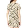 Sanctuary The Drawstring T-Shirt Dress for Women – Camo Print, Crew Neckline, and Pull-On Style(Foliage)