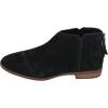 TOMS Womens Rylie Ankle Casual Boots Ankle Low Heel 1-2″ – Grey(Black Suede)
