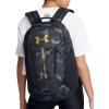 Under Armour Unisex-Adult Hustle 6.0 Backpack, (410) Midnight Navy/Midnight Navy/Metallic Silver, One Size Fits Most((001) Black / Black / Metallic Gold)