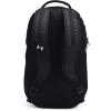 Under Armour Unisex-Adult Hustle 6.0 Backpack, (410) Midnight Navy/Midnight Navy/Metallic Silver, One Size Fits Most((002) Black / Black / White)