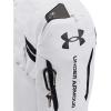 Under Armour Unisex-Adult Hustle 6.0 Backpack, (410) Midnight Navy/Midnight Navy/Metallic Silver, One Size Fits Most((100) White / White / Black)