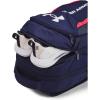 Under Armour Unisex-Adult Hustle 6.0 Backpack, (410) Midnight Navy/Midnight Navy/Metallic Silver, One Size Fits Most((412) Midnight Navy / Midnight Navy / White)