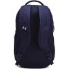 Under Armour Unisex-Adult Hustle 6.0 Backpack, (410) Midnight Navy/Midnight Navy/Metallic Silver, One Size Fits Most((412) Midnight Navy / Midnight Navy / White)