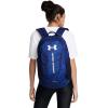 Under Armour Unisex-Adult Hustle 6.0 Backpack, (410) Midnight Navy/Midnight Navy/Metallic Silver, One Size Fits Most((432) Tech Blue / Navy Magic / Metallic Silver)
