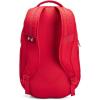 Under Armour Unisex-Adult Hustle 6.0 Backpack, (410) Midnight Navy/Midnight Navy/Metallic Silver, One Size Fits Most((600) Red / Red / Metallic Silver)