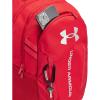 Under Armour Unisex-Adult Hustle 6.0 Backpack, (410) Midnight Navy/Midnight Navy/Metallic Silver, One Size Fits Most((600) Red / Red / Metallic Silver)