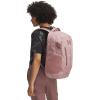 Under Armour Unisex-Adult Hustle 6.0 Backpack, (410) Midnight Navy/Midnight Navy/Metallic Silver, One Size Fits Most((673) Tourmaline Pink / Tourmaline Pink / Maroon Mist)