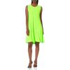 Norma Kamali Women’s Sleeveless Swing Dress(Neon Green)