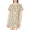 Sanctuary The Drawstring T-Shirt Dress for Women – Camo Print, Crew Neckline, and Pull-On Style(Foliage)