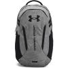 Under Armour Unisex-Adult Hustle 6.0 Backpack, (410) Midnight Navy/Midnight Navy/Metallic Silver, One Size Fits Most((026) Castlerock Full Heather / Black / Black)