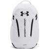 Under Armour Unisex-Adult Hustle 6.0 Backpack, (410) Midnight Navy/Midnight Navy/Metallic Silver, One Size Fits Most((100) White / White / Black)
