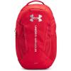 Under Armour Unisex-Adult Hustle 6.0 Backpack, (410) Midnight Navy/Midnight Navy/Metallic Silver, One Size Fits Most((600) Red / Red / Metallic Silver)