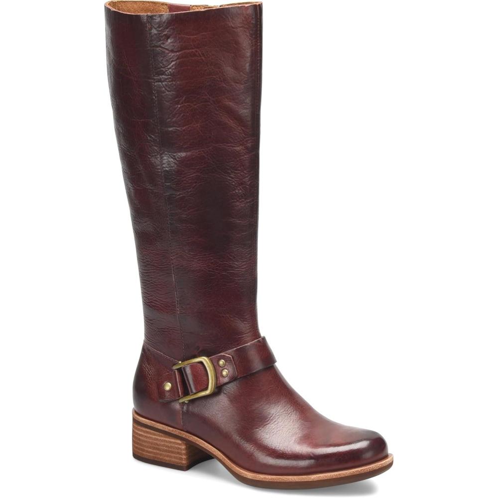 imageKORKEASE Womens Carli Riding Leather BootBurgundy Port