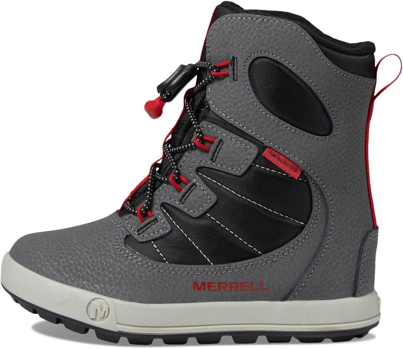 imageMerrell unisexchild Snow Bank 40 WaterproofGreyBlackRed