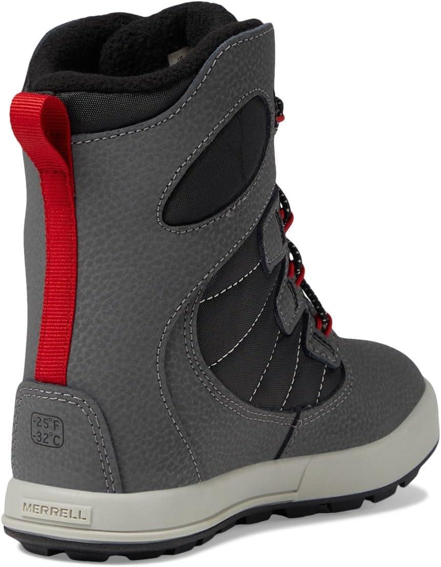 imageMerrell unisexchild Snow Bank 40 WaterproofGreyBlackRed