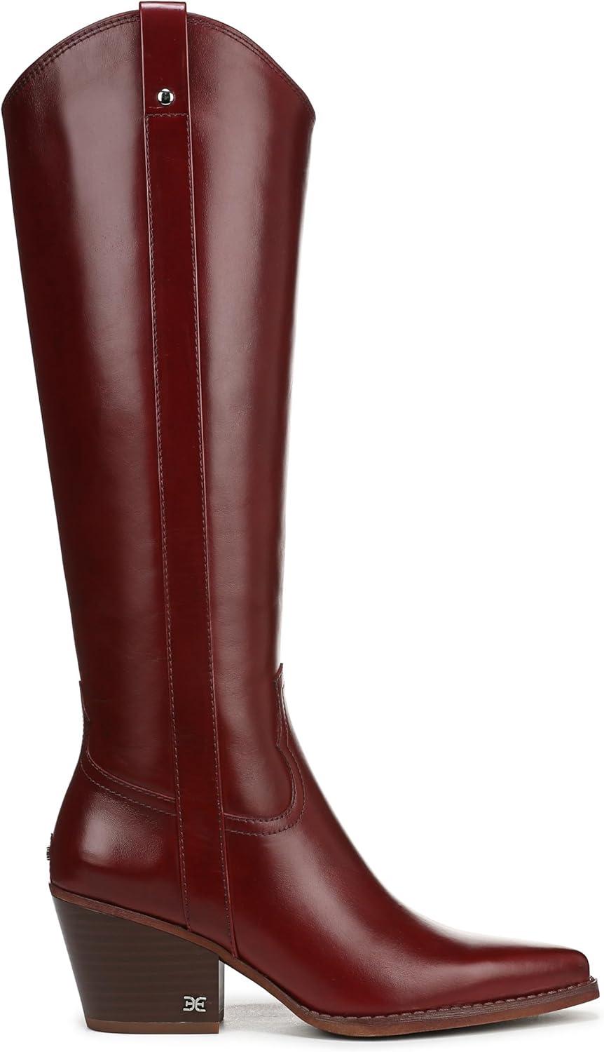 imageSam Edelman womens WyattDeep Scarlet Wide Calf