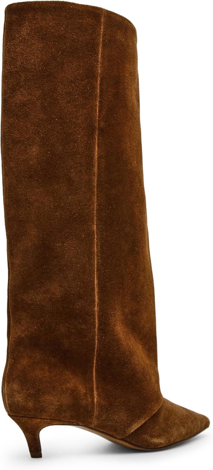 imageSteve Madden Womens Luca Knee High BootChesnut Suede Wide Calf
