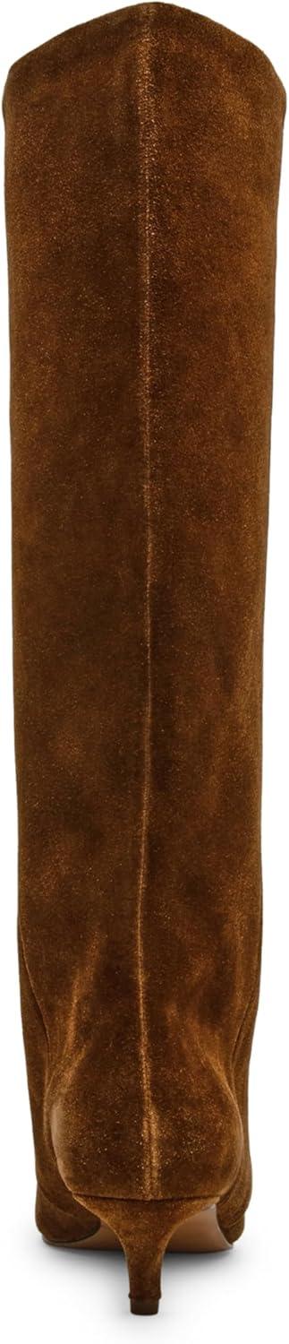 imageSteve Madden Womens Luca Knee High BootChesnut Suede Wide Calf