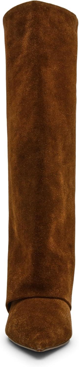 imageSteve Madden Womens Luca Knee High BootChesnut Suede Wide Calf