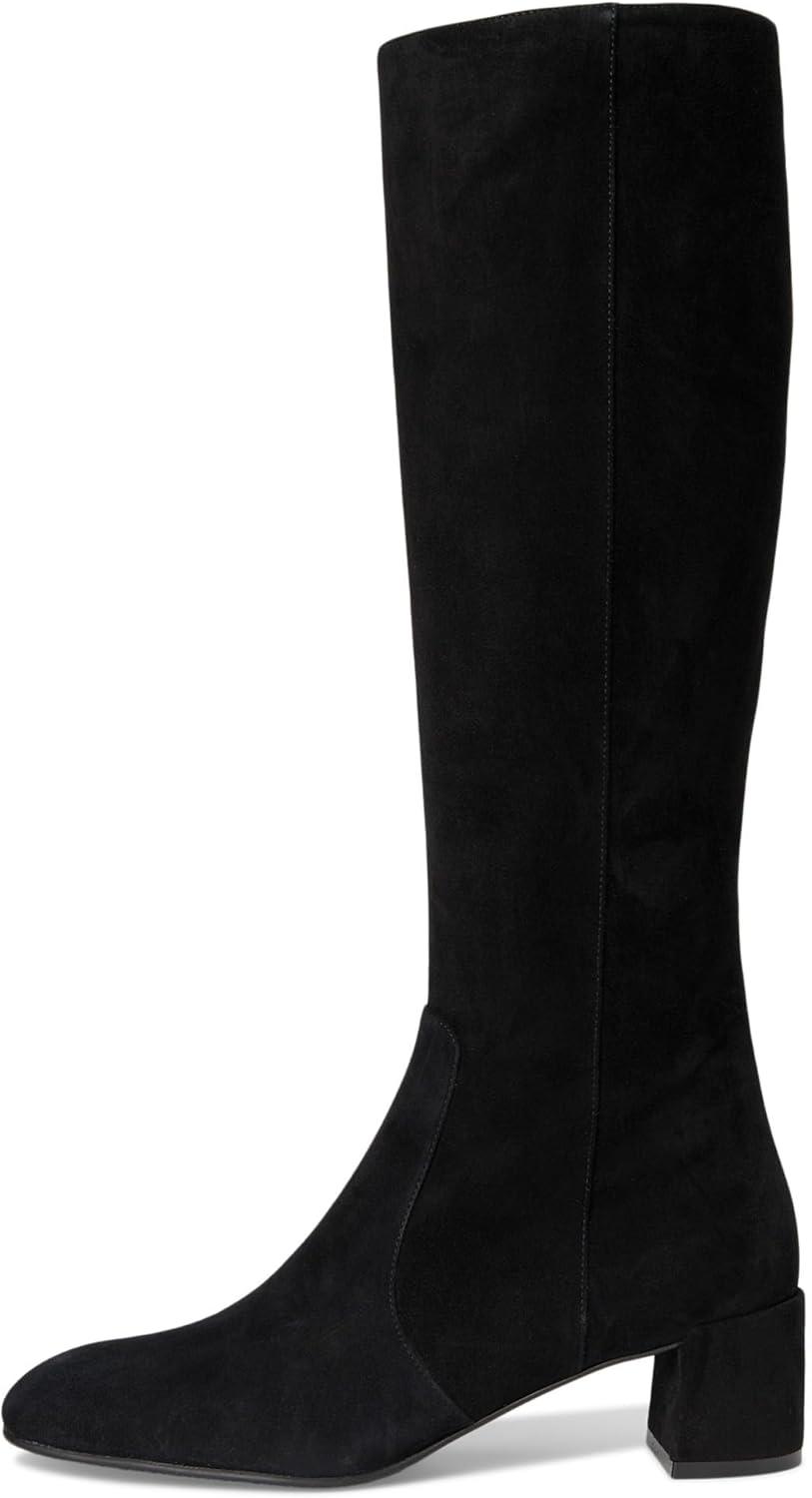 imageStuart Weitzman Womens Maeve Zip Boots Knee HighBlack