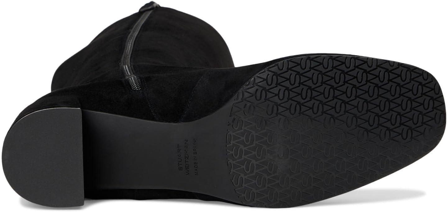 imageStuart Weitzman Womens Maeve Zip Boots Knee HighBlack