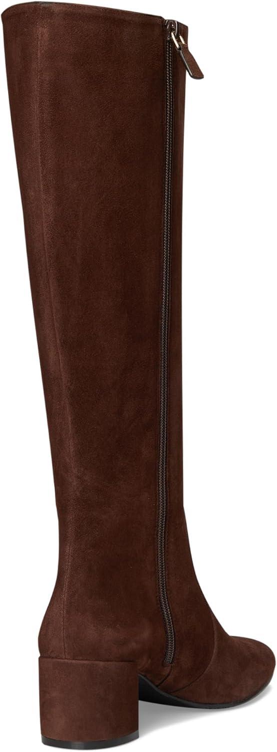 imageStuart Weitzman Womens Maeve Zip Boots Knee HighWalnut