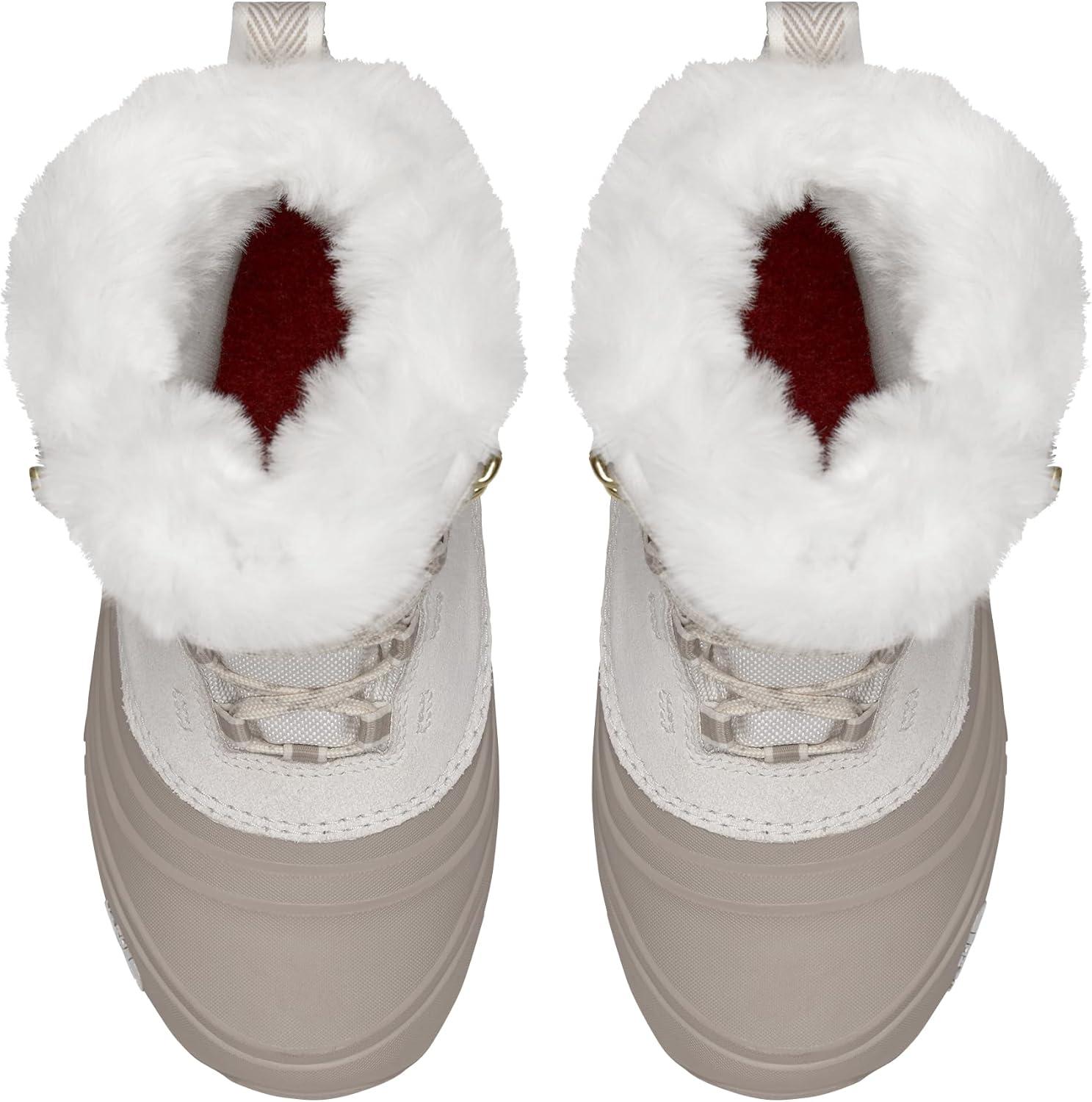 imageTHE NORTH FACE Kids Shellista Lace V Insulated Waterproof Snow Boot Seamsealed Durable BootGardenia WhiteSilver Grey