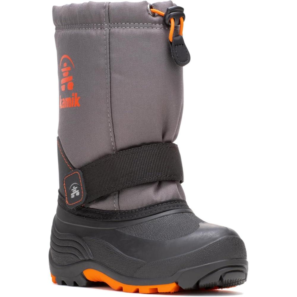 imageKamik Kids Rocket Insulated Winter BootsCharcoalFlame