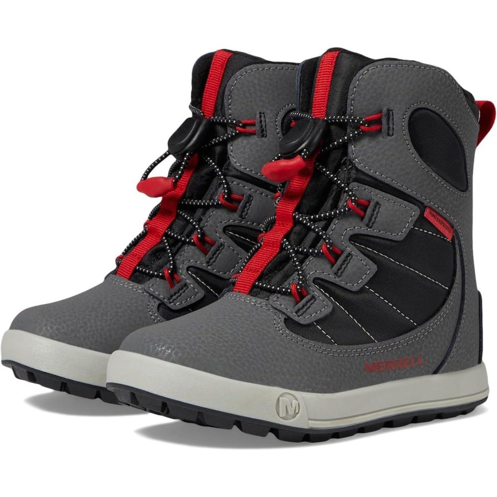 imageMerrell unisexchild Snow Bank 40 WaterproofGreyBlackRed