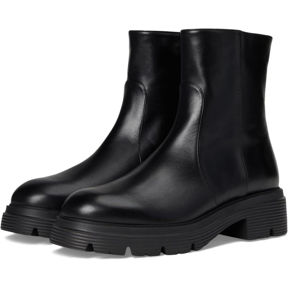 imageStuart Weitzman Womens Hudson Lite Zip Bootie Ankle BootBlack 1