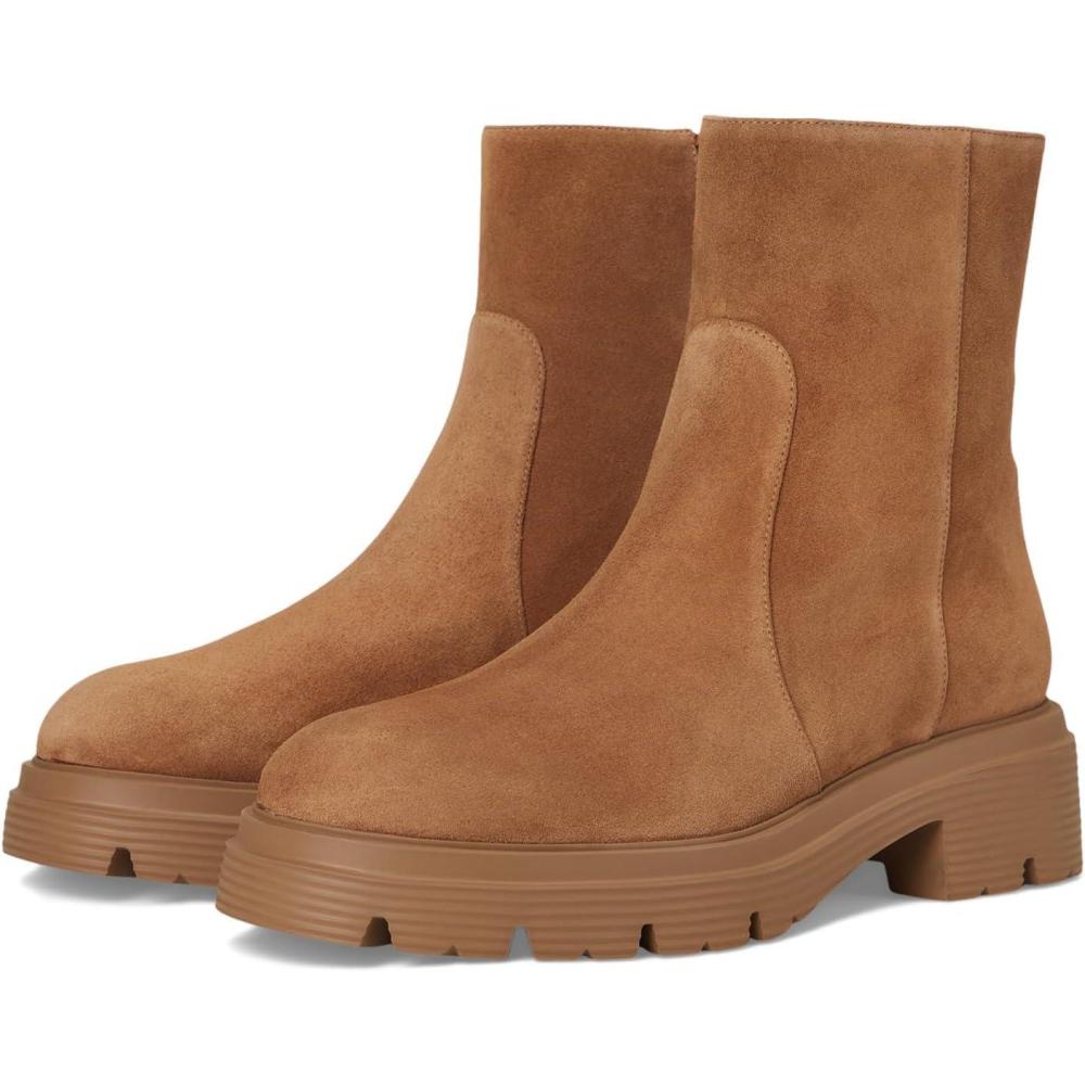 imageStuart Weitzman Womens Hudson Lite Zip Bootie Ankle BootDoe