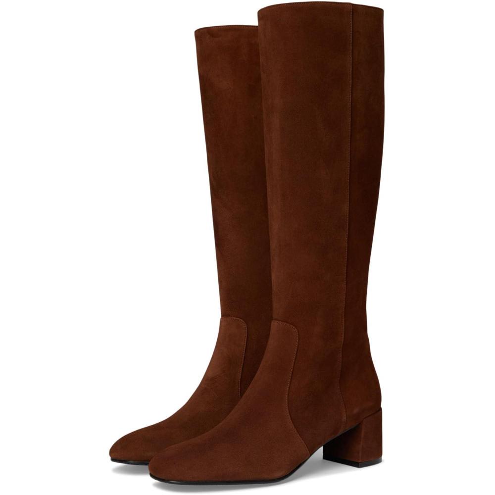 imageStuart Weitzman Womens Maeve Zip Boots Knee HighDeep Coffee