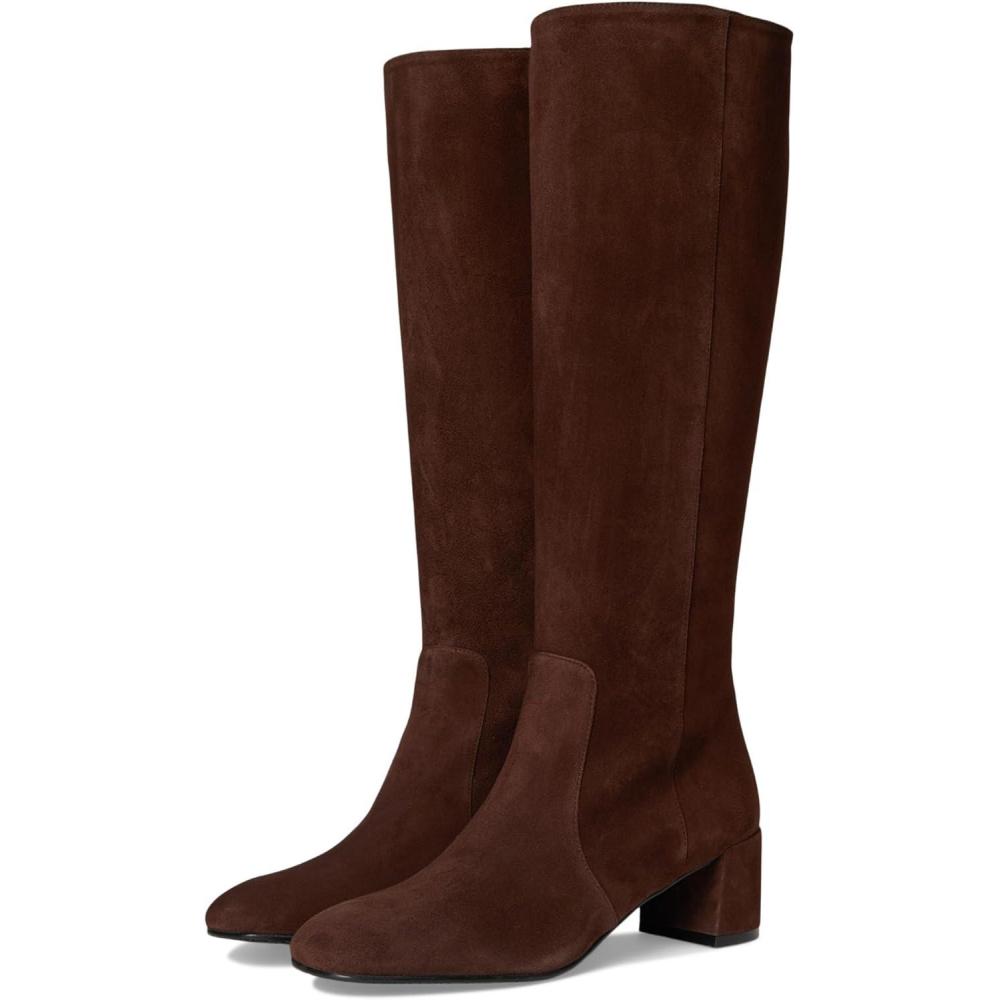 imageStuart Weitzman Womens Maeve Zip Boots Knee HighWalnut